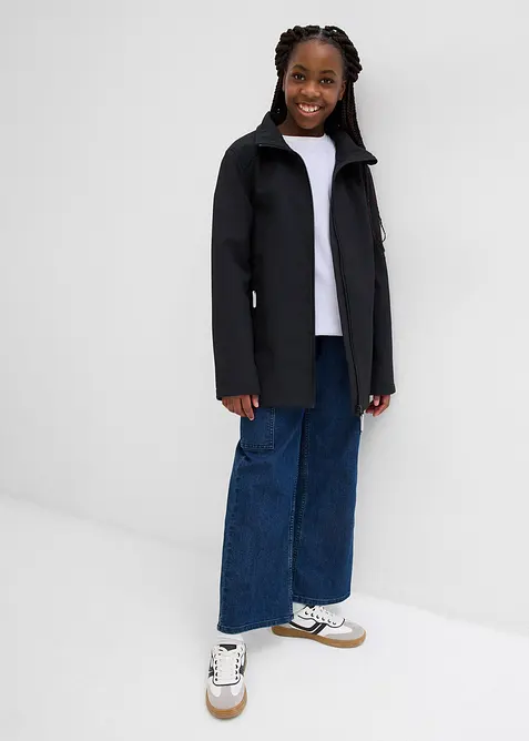 Parka in softshell idrorepellente con cappuccio staccabile, bonprix