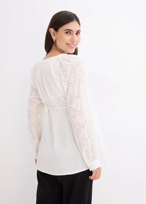Blusa pr&eacute;maman in mussola di cotone, bonprix