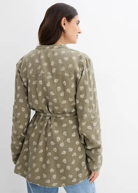 Blusa pr&eacute;maman / da allattamento in mussola di puro cotone, bonprix