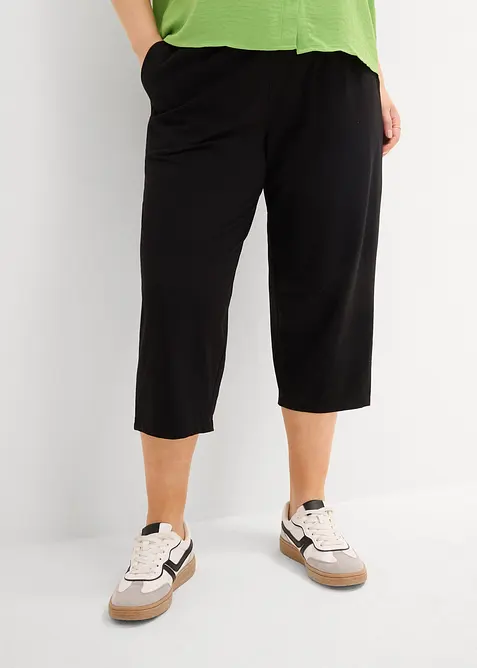 Pantaloni in felpa di cotone elasticizzato, bonprix