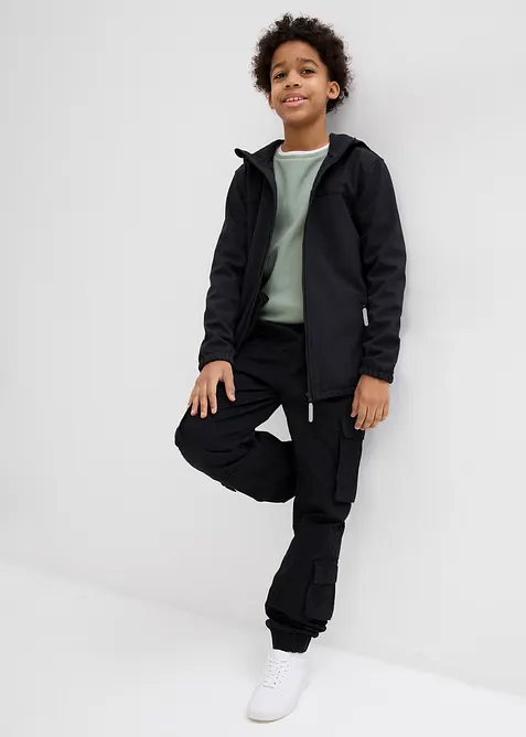 Softshell con cappuccio, idrorepellente, bonprix