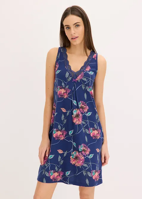 Camicia da notte con viscosa, bonprix