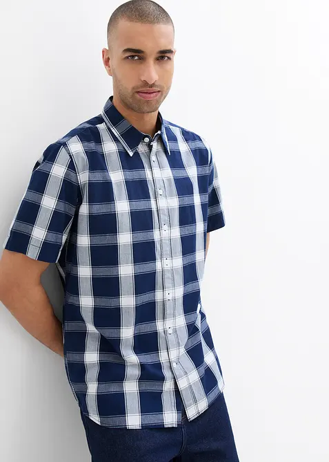 Camicia a maniche corte in puro cotone, bonprix