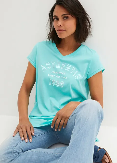 Maglia lunga in puro cotone biologico, bonprix