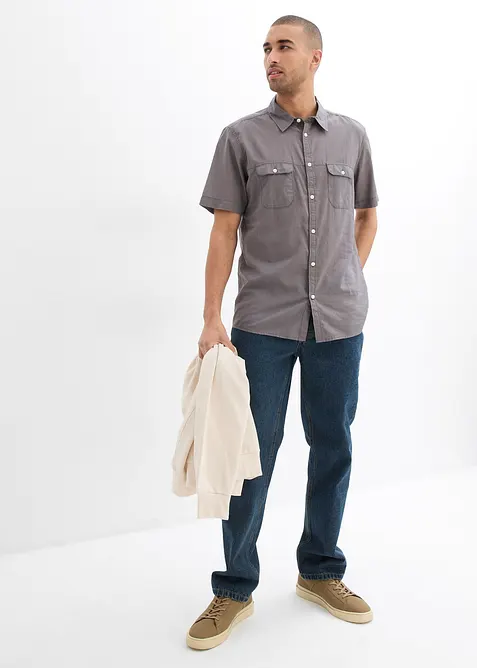 Camicia a maniche corte in puro cotone, bonprix