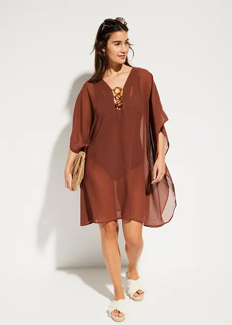 Tunica copricostume in chiffon leggero, bonprix