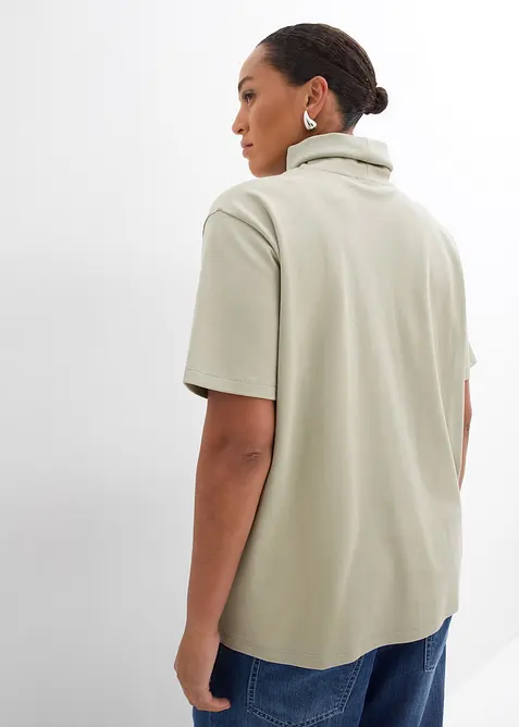 Maglia a collo alto in puro cotone biologico, bonprix