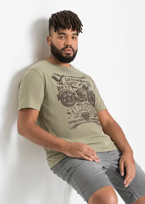 T-shirt in puro cotone, bonprix