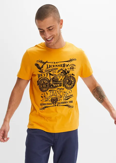 T-shirt in puro cotone, bonprix