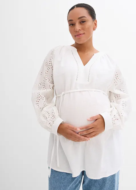 Blusa pr&eacute;maman in mussola di cotone, bonprix