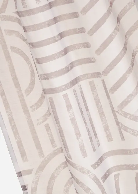 Tenda trasparente in fantasia grafica (pacco da 1), bonprix