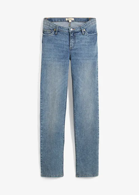 Jeans pr&eacute;maman 2 in 1 da indossare sia prima che dopo il parto, straight, bonprix