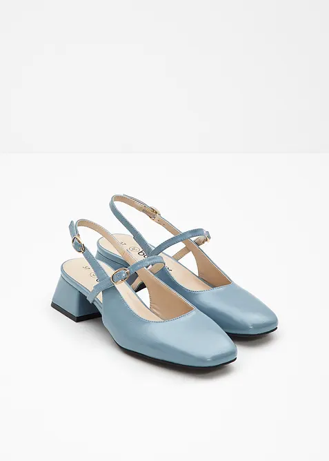 D&eacute;collet&eacute; slingback con cinturini, bonprix