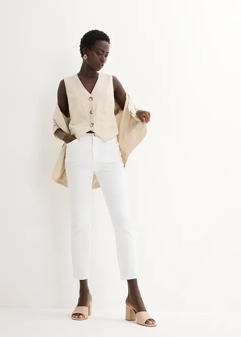 Pantaloni elasticizzati in cotone, bonprix