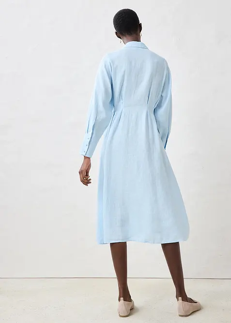 Abito chemisier in puro lino, bonprix