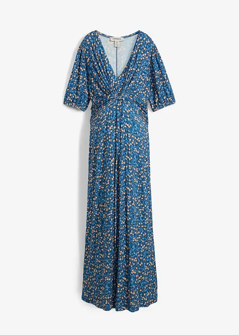 Abito lungo di jersey pr&eacute;maman / da allattamento, bonprix