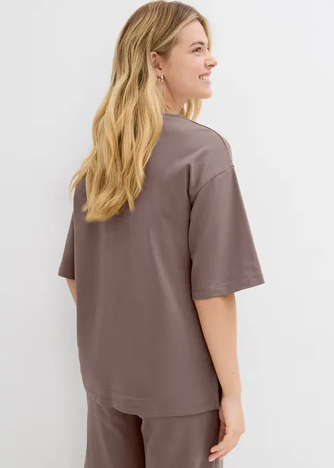 Maglia lunga in interlock, bonprix