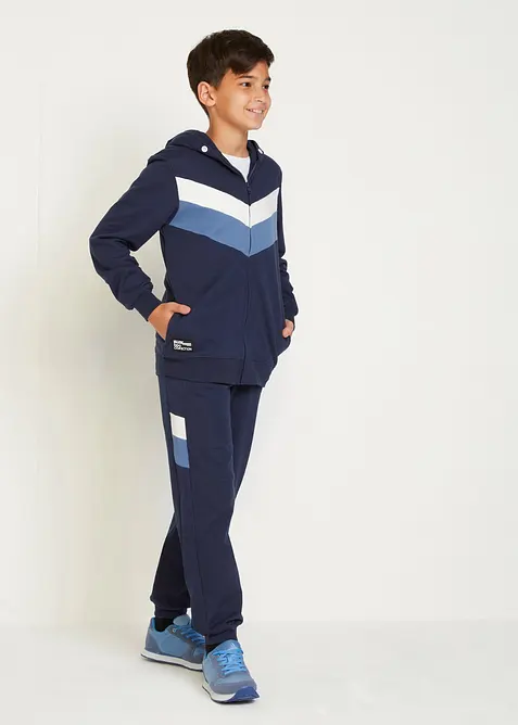 Tuta sportiva in puro cotone biologico (set 2 pezzi), bonprix