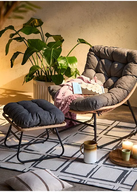 Tappeto da interno ed esterno double-face con quadri, bonprix