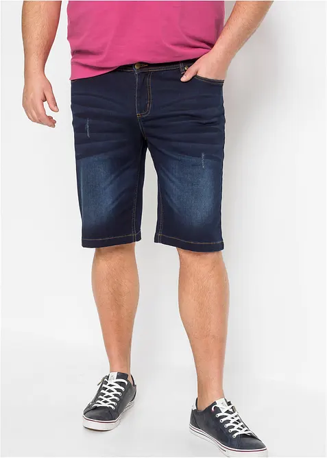 Bermuda di jeans in felpa con taglio comfort, regular fit, bonprix