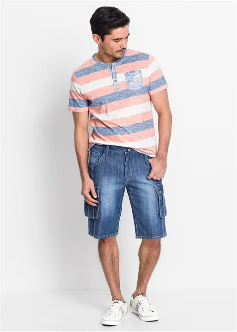 Bermuda cargo in jeans, regular fit, bonprix