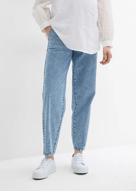 Jeans pr&eacute;maman alla caviglia, boyfriend fit, bonprix