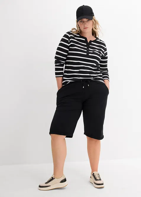 Maglia serafino in puro cotone biologico, bonprix