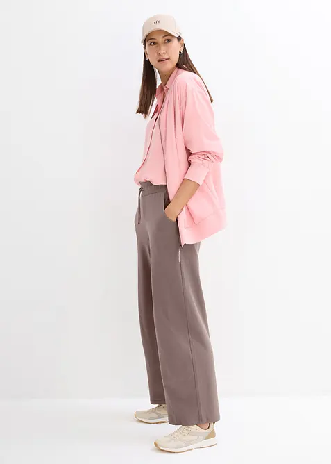 Pantaloni in jersey interlock, bonprix