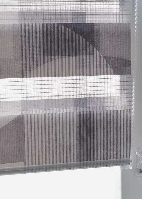 Tenda a rullo doppia in fantasia grafica, bonprix