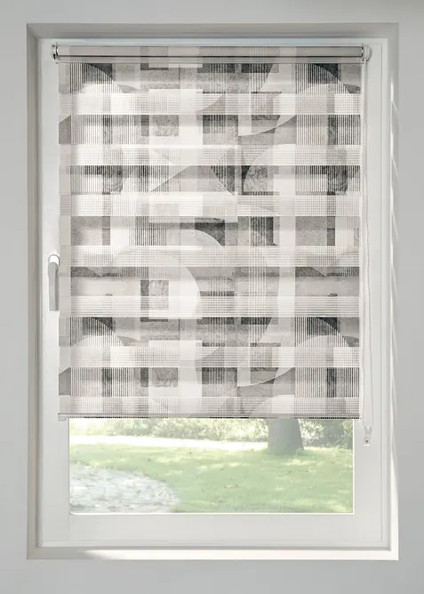 Tenda a rullo doppia in fantasia grafica, bonprix