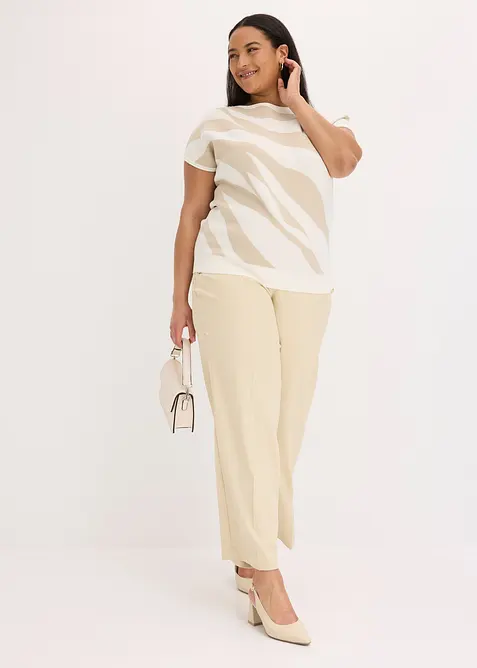 Maglione in filato fine con fili glitterati, bonprix