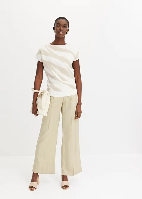 Maglione in filato fine con fili glitterati, bonprix