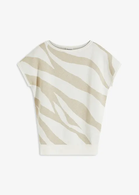 Maglione in filato fine con fili glitterati, bonprix