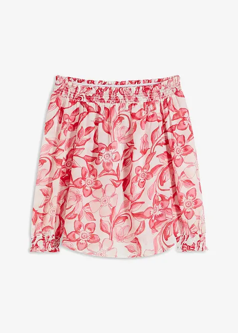 Blusa fantasia con spalle scoperte, bonprix