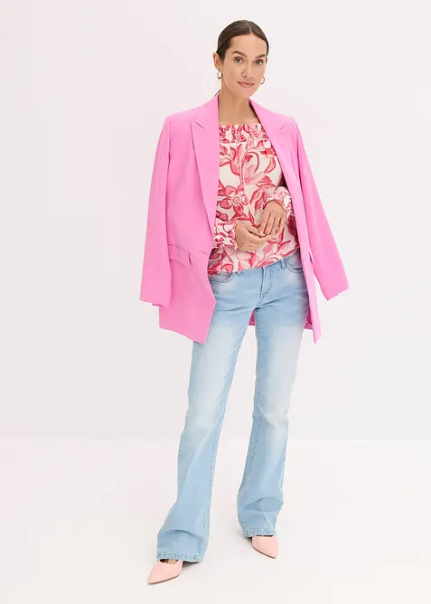 Blusa fantasia con spalle scoperte, bonprix