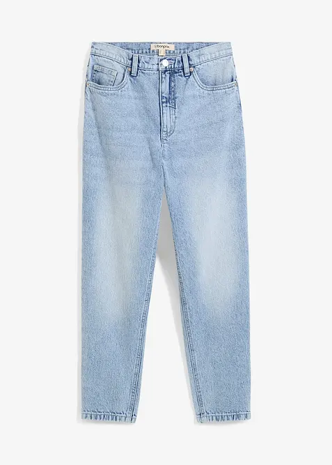 Mom jeans cropped, vita alta, bonprix