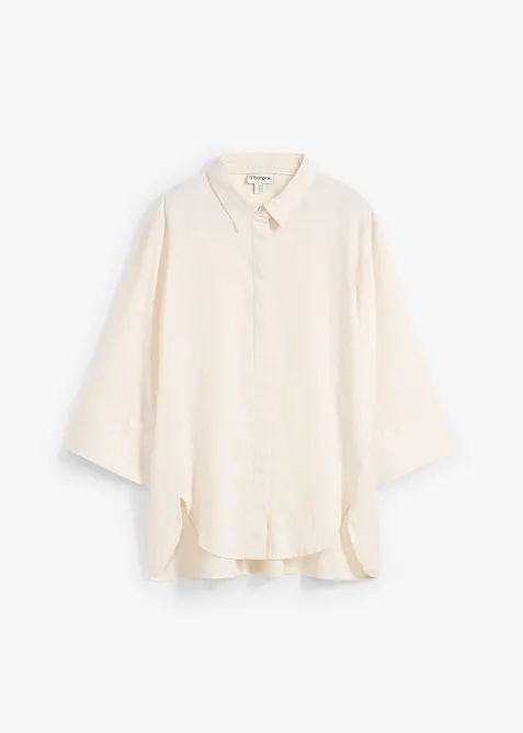 Camicia in misto lino fresco, bonprix