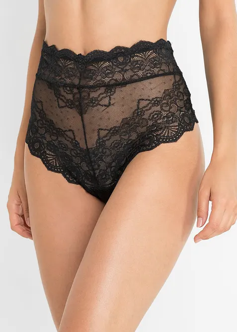 Slip a vita alta in pizzo delicato, bonprix