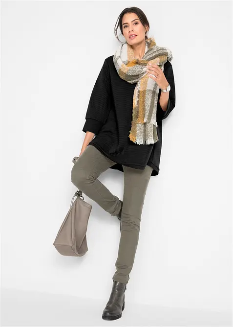 Felpa lunga con viscosa, bonprix