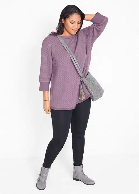 Felpa lunga con viscosa, bonprix