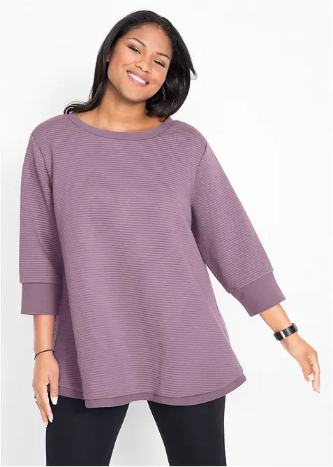 Felpa lunga con viscosa, bonprix