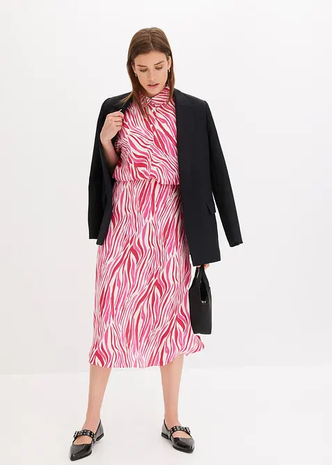 Gonna midi con bordo vita comodo, bonprix