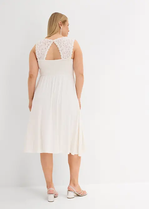 Abito prémaman con pizzo in jersey, bonprix