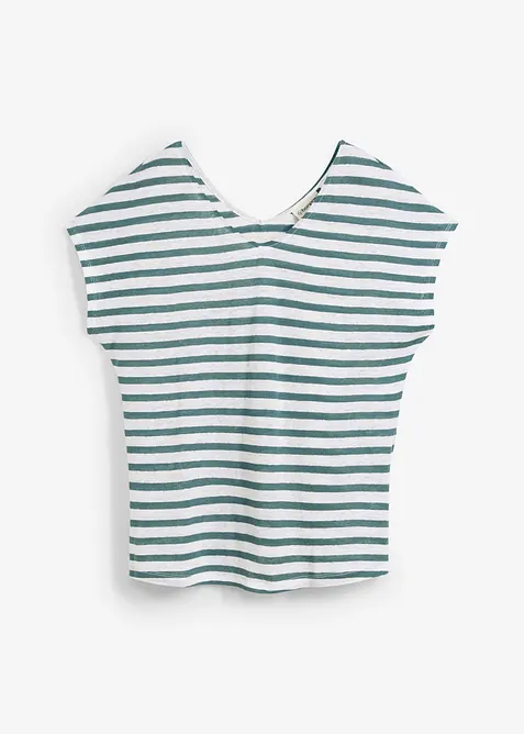 Maglia in puro lino con maniche a pipistrello, bonprix