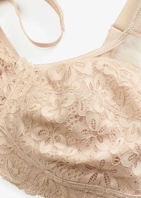 Reggiseno contenitivo senza ferretto con spalline imbottite, bonprix