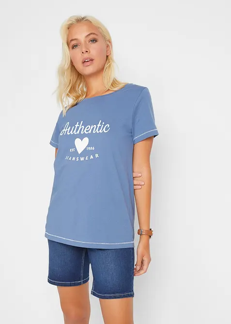 T-shirt in puro cotone, bonprix