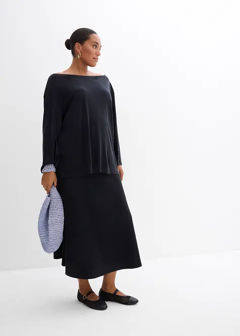 Maglia con spalle scoperte in misto modal morbido, bonprix