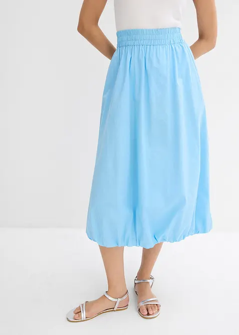 Gonna a palloncino in puro cotone, bonprix