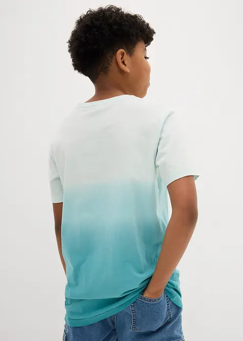 T-shirt dai colori sfumati in puro cotone biologico, bonprix