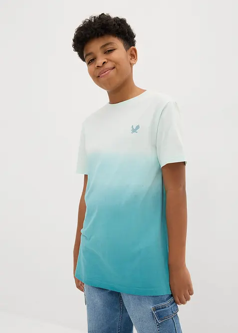 T-shirt dai colori sfumati in puro cotone biologico, bonprix